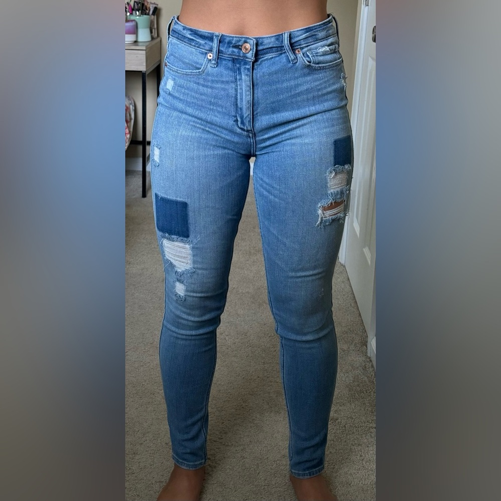 Abercrombie and Fitch Super Skinny High Rise Jeans